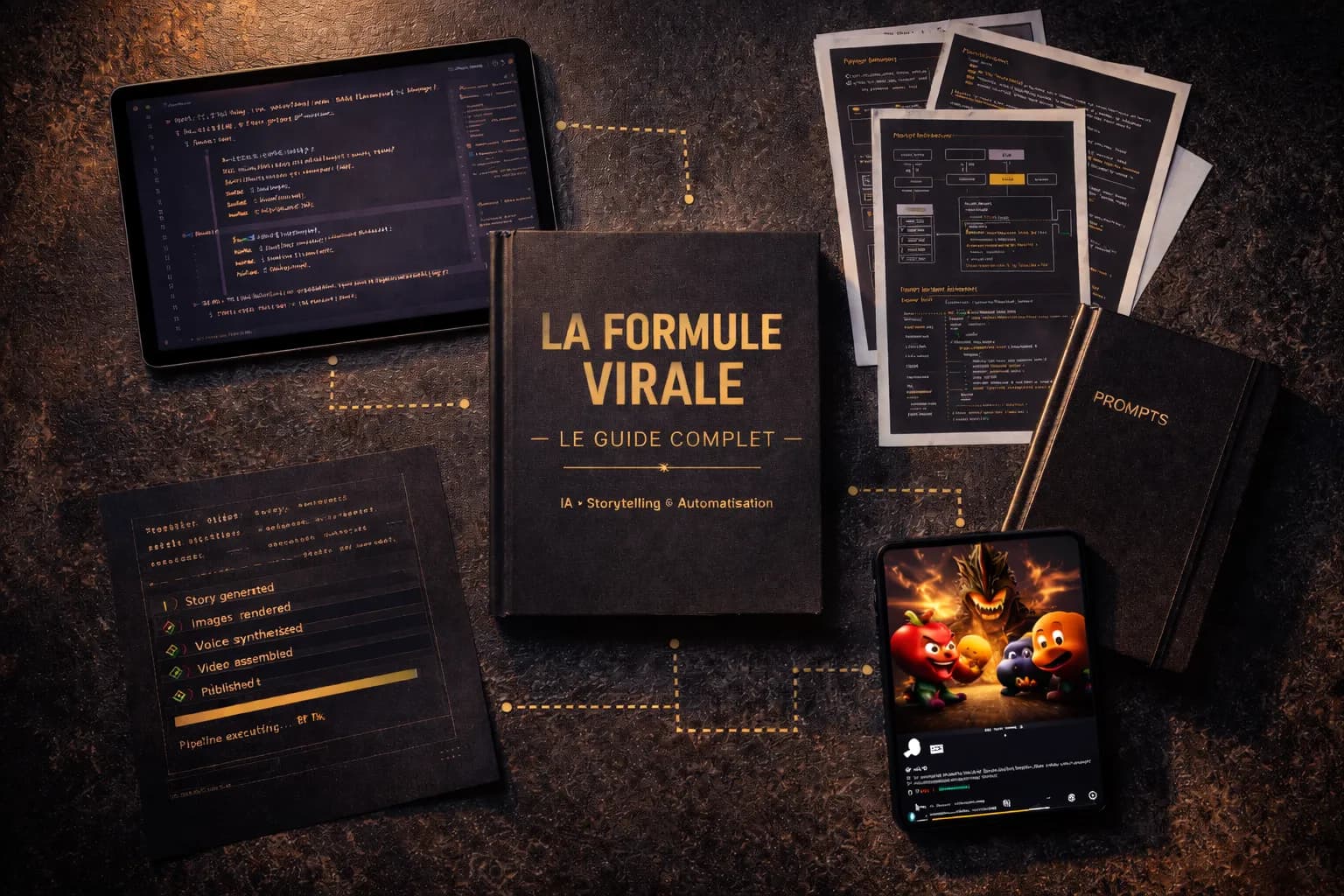 Tout ce que tu reçois : guide, prompts, agent IA et code source