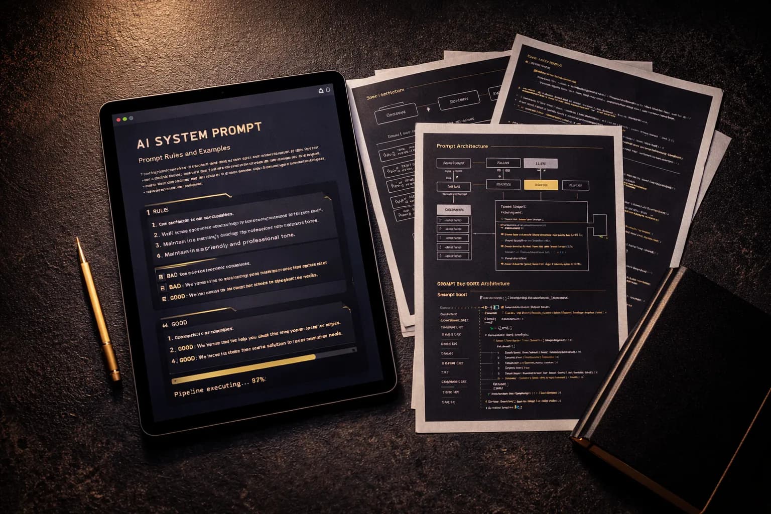 Prompts IA et architecture technique détaillée